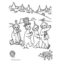 Dibujo para colorear: Teletubbies (Dibujos animados) #49671 - Dibujos para Colorear e Imprimir Gratis