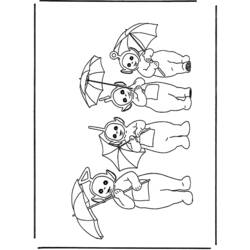 Dibujo para colorear: Teletubbies (Dibujos animados) #49674 - Dibujos para Colorear e Imprimir Gratis