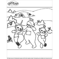 Dibujo para colorear: Teletubbies (Dibujos animados) #49699 - Dibujos para Colorear e Imprimir Gratis