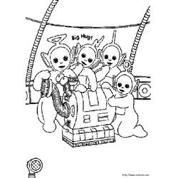 Dibujo para colorear: Teletubbies (Dibujos animados) #49717 - Dibujos para Colorear e Imprimir Gratis