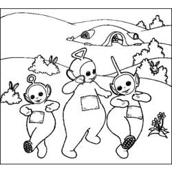 Dibujo para colorear: Teletubbies (Dibujos animados) #49720 - Dibujos para Colorear e Imprimir Gratis