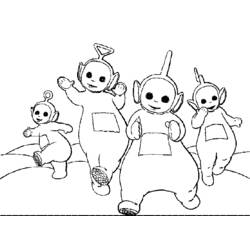 Dibujo para colorear: Teletubbies (Dibujos animados) #49739 - Dibujos para Colorear e Imprimir Gratis