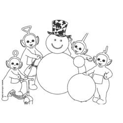 Dibujo para colorear: Teletubbies (Dibujos animados) #49783 - Dibujos para Colorear e Imprimir Gratis