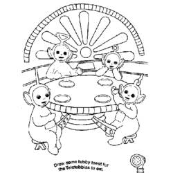 Dibujo para colorear: Teletubbies (Dibujos animados) #49844 - Dibujos para Colorear e Imprimir Gratis