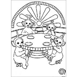 Dibujo para colorear: Teletubbies (Dibujos animados) #49897 - Dibujos para Colorear e Imprimir Gratis