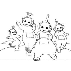 Dibujo para colorear: Teletubbies (Dibujos animados) #49929 - Dibujos para Colorear e Imprimir Gratis