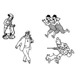Dibujo para colorear: Tintin (Dibujos animados) #25882 - Dibujos para Colorear e Imprimir Gratis
