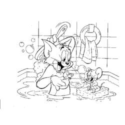 Dibujo para colorear: Tom and Jerry (Dibujos animados) #24182 - Dibujos para Colorear e Imprimir Gratis