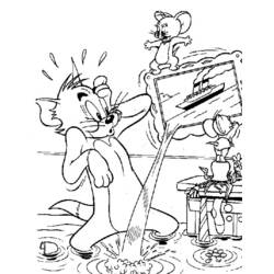 Dibujo para colorear: Tom and Jerry (Dibujos animados) #24191 - Dibujos para Colorear e Imprimir Gratis