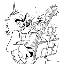 Dibujo para colorear: Tom and Jerry (Dibujos animados) #24249 - Dibujos para Colorear e Imprimir Gratis