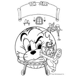 Dibujo para colorear: Tom and Jerry (Dibujos animados) #24253 - Dibujos para Colorear e Imprimir Gratis