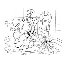 Dibujo para colorear: Tom and Jerry (Dibujos animados) #24269 - Dibujos para Colorear e Imprimir Gratis