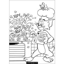 Dibujo para colorear: Tom and Jerry (Dibujos animados) #24270 - Dibujos para Colorear e Imprimir Gratis