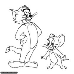 Dibujo para colorear: Tom and Jerry (Dibujos animados) #24273 - Dibujos para Colorear e Imprimir Gratis
