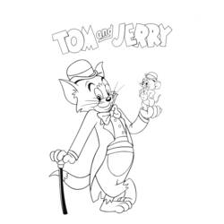 Dibujo para colorear: Tom and Jerry (Dibujos animados) #24276 - Dibujos para Colorear e Imprimir Gratis