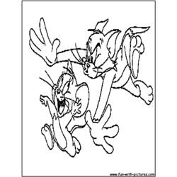 Dibujo para colorear: Tom and Jerry (Dibujos animados) #24281 - Dibujos para Colorear e Imprimir Gratis