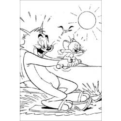 Dibujo para colorear: Tom and Jerry (Dibujos animados) #24288 - Dibujos para Colorear e Imprimir Gratis