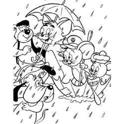 Dibujo para colorear: Tom and Jerry (Dibujos animados) #24300 - Dibujos para Colorear e Imprimir Gratis