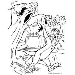 Dibujo para colorear: Tom and Jerry (Dibujos animados) #24309 - Dibujos para Colorear e Imprimir Gratis