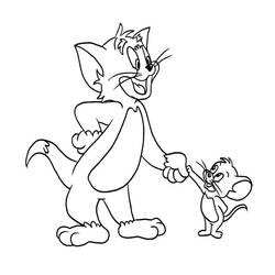 Dibujo para colorear: Tom and Jerry (Dibujos animados) #24340 - Dibujos para Colorear e Imprimir Gratis
