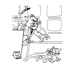 Dibujo para colorear: Tom and Jerry (Dibujos animados) #24365 - Dibujos para Colorear e Imprimir Gratis