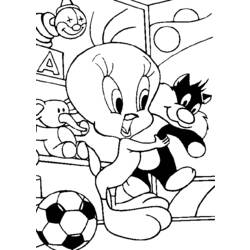 Dibujo para colorear: Tweety and Sylvester (Dibujos animados) #29220 - Dibujos para Colorear e Imprimir Gratis