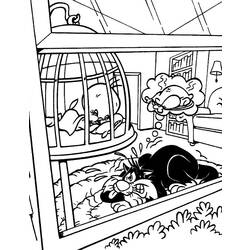 Dibujo para colorear: Tweety and Sylvester (Dibujos animados) #29252 - Dibujos para Colorear e Imprimir Gratis