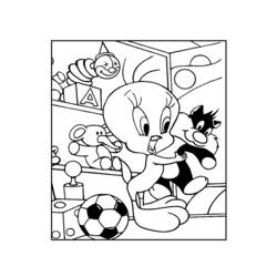 Dibujo para colorear: Tweety and Sylvester (Dibujos animados) #29321 - Dibujos para Colorear e Imprimir Gratis
