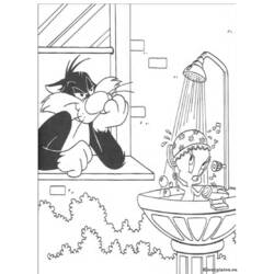 Dibujo para colorear: Tweety and Sylvester (Dibujos animados) #29331 - Dibujos para Colorear e Imprimir Gratis