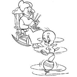 Dibujo para colorear: Tweety and Sylvester (Dibujos animados) #29458 - Dibujos para Colorear e Imprimir Gratis