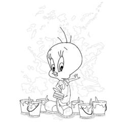 Dibujo para colorear: Tweety and Sylvester (Dibujos animados) #29475 - Dibujos para Colorear e Imprimir Gratis