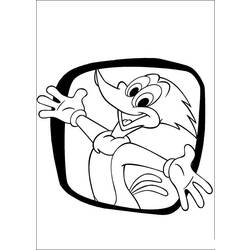 Dibujo para colorear: Woody Woodpecker (Dibujos animados) #28536 - Dibujos para Colorear e Imprimir Gratis