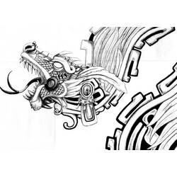 Dibujo para colorear: Mitología azteca (Dioses y diosas) #111546 - Dibujos para colorear