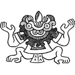 Dibujo para colorear: Mitología azteca (Dioses y diosas) #111561 - Dibujos para colorear