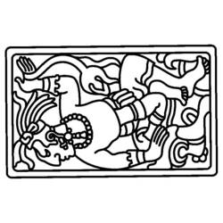 Dibujo para colorear: Mitología azteca (Dioses y diosas) #111562 - Dibujos para Colorear e Imprimir Gratis