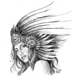 Dibujos para colorear: Mitología azteca - Dibujos para colorear