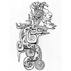 Dibujo para colorear: Mitología azteca (Dioses y diosas) #111591 - Dibujos para Colorear e Imprimir Gratis