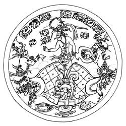 Dibujo para colorear: Mitología azteca (Dioses y diosas) #111645 - Dibujos para Colorear e Imprimir Gratis