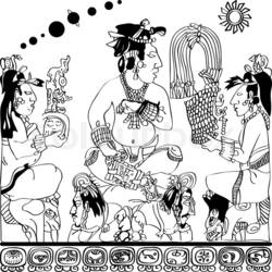 Dibujo para colorear: Mitología azteca (Dioses y diosas) #111649 - Dibujos para Colorear e Imprimir Gratis