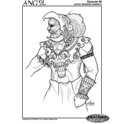 Dibujo para colorear: Mitología azteca (Dioses y diosas) #111654 - Dibujos para Colorear e Imprimir Gratis