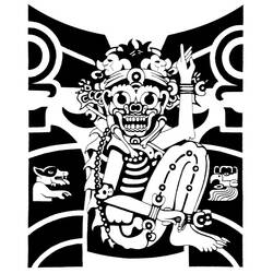 Dibujo para colorear: Mitología azteca (Dioses y diosas) #111713 - Dibujos para Colorear e Imprimir Gratis