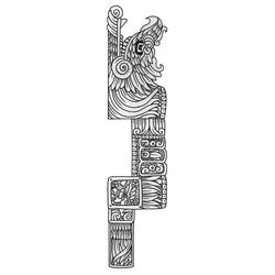 Dibujo para colorear: Mitología azteca (Dioses y diosas) #111767 - Dibujos para Colorear e Imprimir Gratis