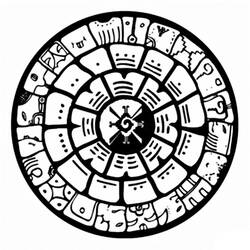 Dibujo para colorear: Mitología azteca (Dioses y diosas) #111774 - Dibujos para Colorear e Imprimir Gratis