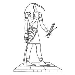 Dibujo para colorear: Mitología egipcia (Dioses y diosas) #111140 - Dibujos para colorear