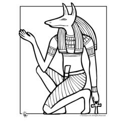 Dibujo para colorear: Mitología egipcia (Dioses y diosas) #111147 - Dibujos para colorear