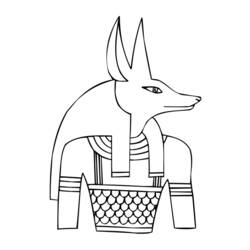 Dibujo para colorear: Mitología egipcia (Dioses y diosas) #111148 - Dibujos para colorear