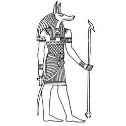 Dibujo para colorear: Mitología egipcia (Dioses y diosas) #111329 - Dibujos para colorear
