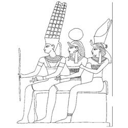 Dibujo para colorear: Mitología egipcia (Dioses y diosas) #111463 - Dibujos para colorear