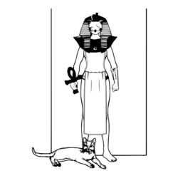 Dibujo para colorear: Mitología egipcia (Dioses y diosas) #111472 - Dibujos para Colorear e Imprimir Gratis