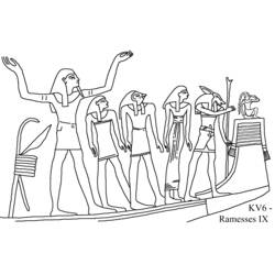 Dibujo para colorear: Mitología egipcia (Dioses y diosas) #111495 - Dibujos para colorear